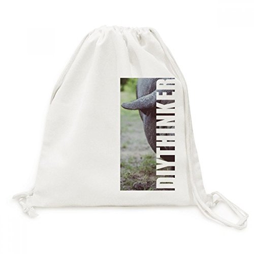 Sac de voyage avec cordon motif faune sauvage idéal randonnée
