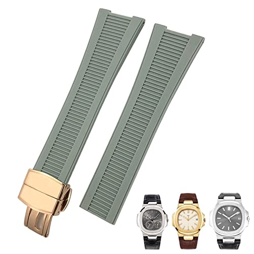 Bracelet caoutchouc pour Patek Philippe Nautilus idéal sport et mer