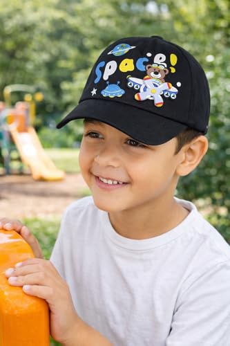 Image of PASSION PETALS Summer Dino Rockstar Baseball Cap for Kids Boys and Girls 2-4Years