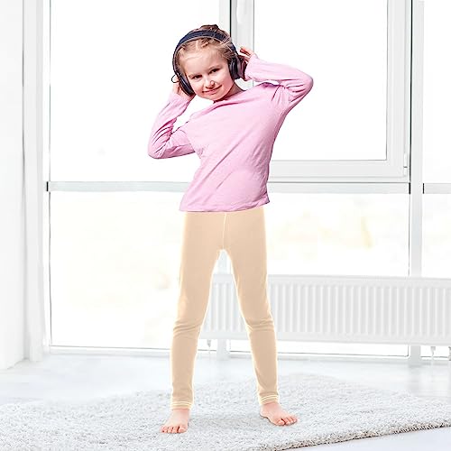 Girls Leggings Soft Comfortable Stretchy Kid Pants Elastic Waist Little Kids Active Stretch Yoga Pants 4-10T3