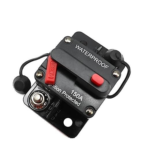 HJCMOONB 10pcs 30A 40A 50A 60A 70A 80A 100A 120A 150A 200A 250A 300A AMP Circuit Breaker Fuse Reset 12-48V DC Car Boat Auto Waterproof(250A)