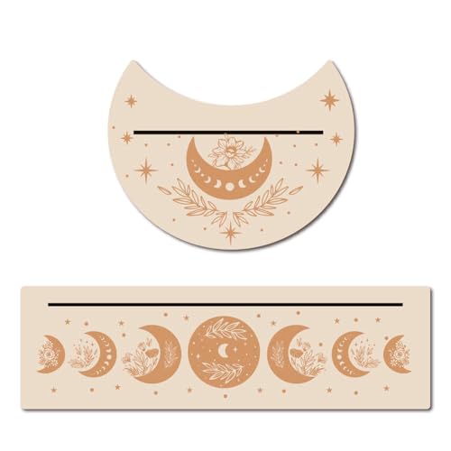 GORGECRAFT 2PCS Wooden Card Stand for Tarot 5