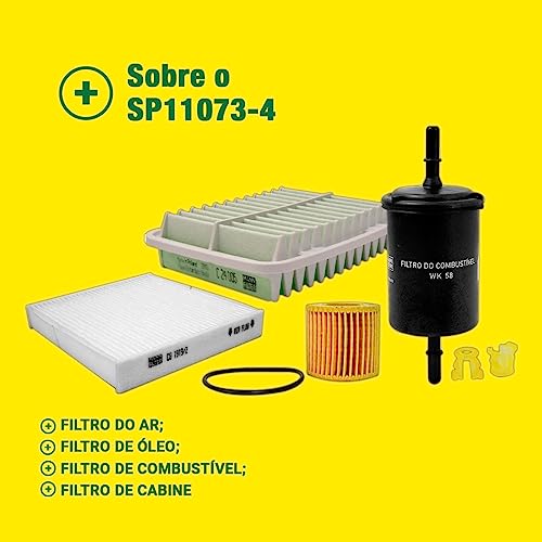 MANN-FILTER Original, Kit de Filtros, Filtro do Ar, Óleo, Combustível e Cabine, SP11073-4 para Toyot
