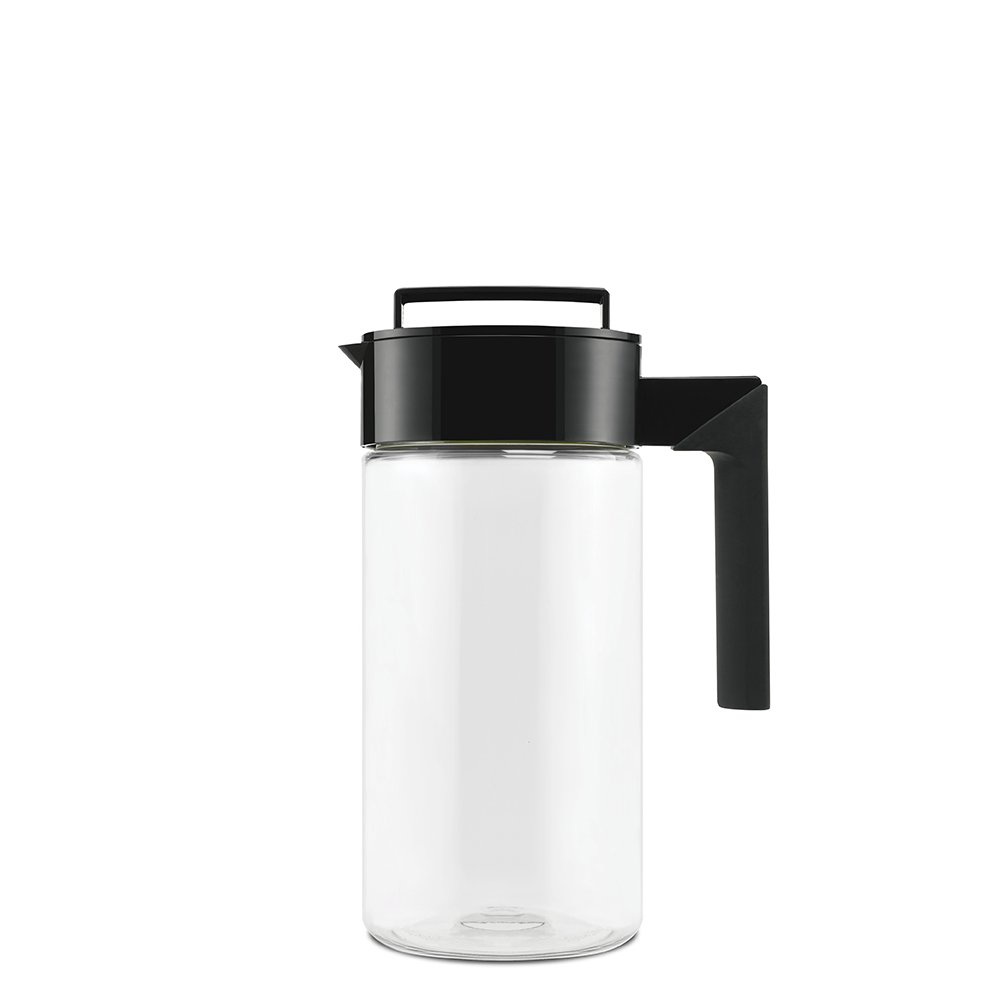 TakeyaPatented and Airtight Pitcher Made in the USA, BPA Free Food Grade Tritan Plastic, 1 qt, Black