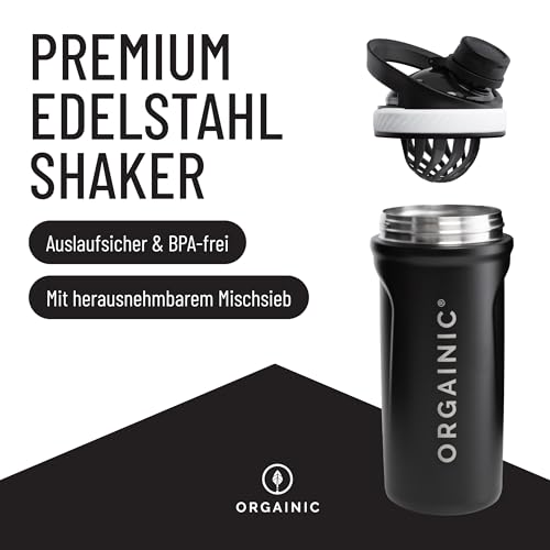 ORGAINIC Shaker 2.0 récipient de mélange gradué pour protéine - 3