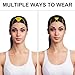 Nuclear Radiation Warning Sign Workout Headbands Elastic Sport Sweatband for Athletic Yoga Running Gym Women Men