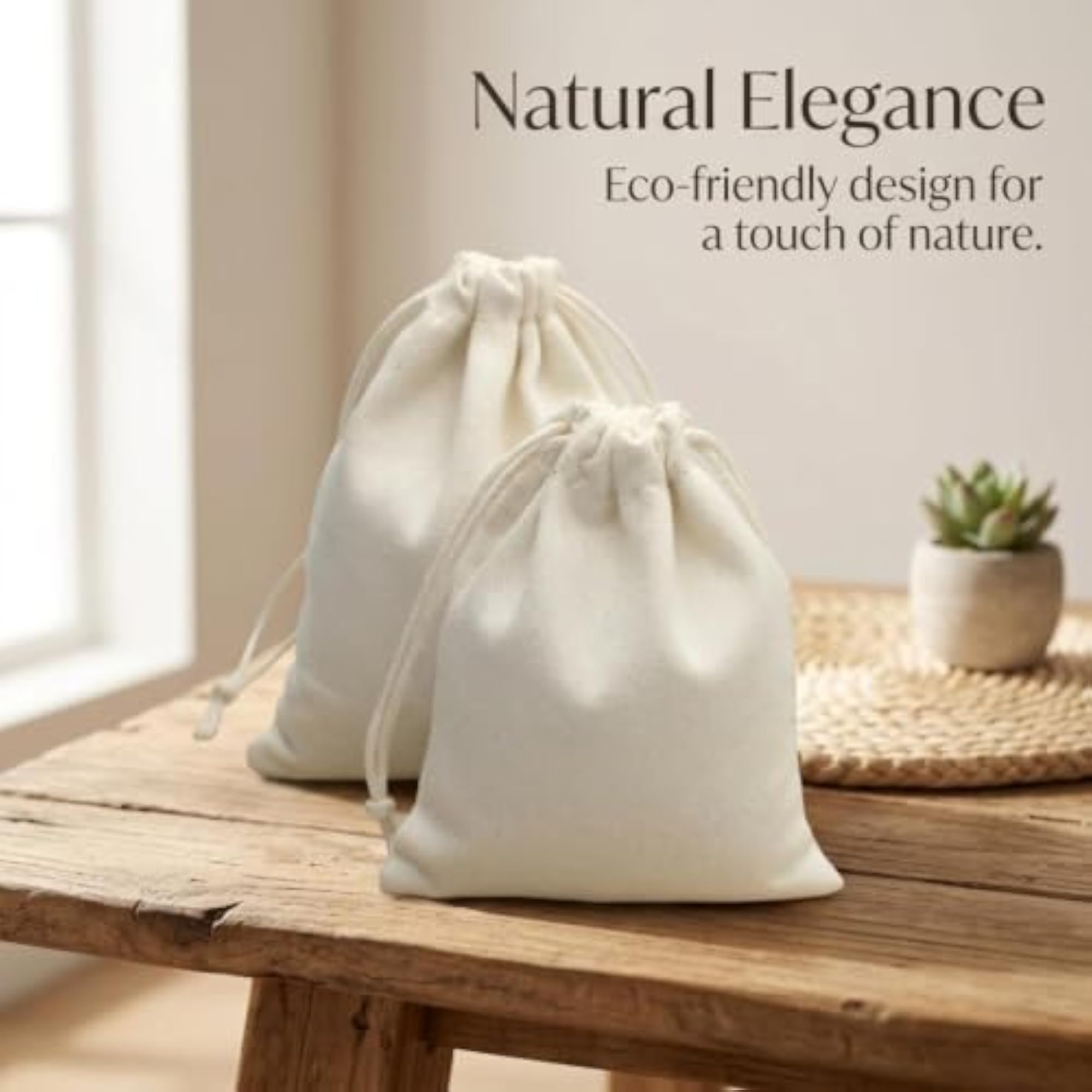 Canvas Drawstring Storage Bag for Custom Packaging