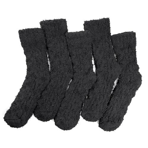TOCONFFON Women's Cozy Fluffy Fuzzy Socks Plush Home Slipper Socks 5,6,7,8 Pairs