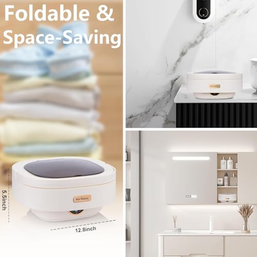 Image of SeMi AuToMaTiC FoLdInG SmAlL MiNi WaShInG MaChInE WiTh DrYeR DeEp CLeAnInG FoR UnDeRwEaR WaShINg MaChInE SeMi AuToMaTiC
