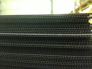 20 A1 sheets of Black corex plastic polypropylene fluted display board