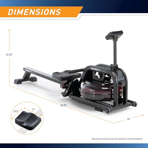man rowing on marcy water rower