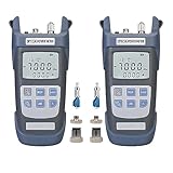 FYBOPTWU - 2pcs 3 in 1 Function Fiber Optic Tester Portable Optical Power Meter (FC/SC/ST) & VFL-10 Visual Fault Locator & LED Lighting, OPM & VFL Fiber Optic Tester, Range: (-70) dBm ~ (+10) dBm