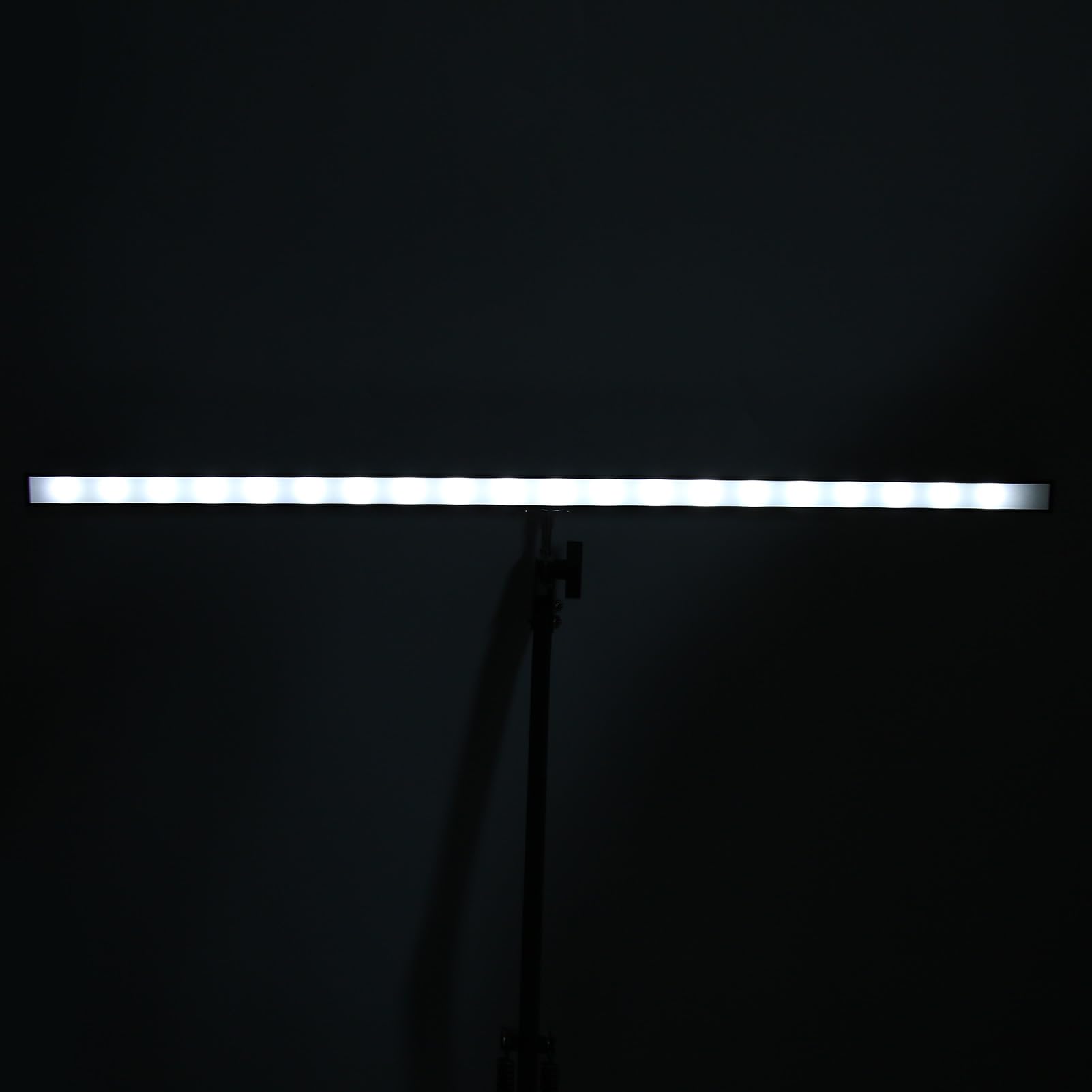 Lampada di bellezza a LED con clip a morsetto su illuminazione scrivania Lampada salone con braccio oscillante a luminosità regolabile per la lettura delle sopracciglia per il (Morsetto d'argento)