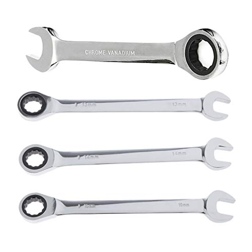 LOVIVER 4x Polido Métrica De Aço Chave De