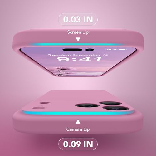 Image of Magnetic for iPhone 17 Pro Max Case, Compatible with MagSafe, [Full Camera Protection][Screen Protector] Silicone Shockproof Protective Phone Case for iPhone 17 Pro Max 6.9 inch, Blackcurrant