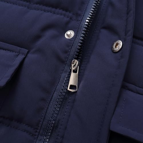 Little Boys Winter Fleece Coat Puffer Jacket with Hood Thick Padded Kids Clothes3