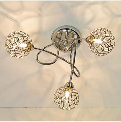 KOSILUM KOSILUM - Plafondlamp design 3 ballen afhyse – warm wit licht verlichting woonkamer slaapkamer keuken hal – 3 x 25 W – G9 – IP20 photo 3