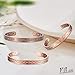 KENLANO copper bracelets for women 99.9% Pure Copper Magnetic Bangle with 6pcs 3500 Gauss Magnets, copper bracelet for women copper bracelets Jewelry Gift Gifts for Women Mom