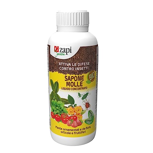 Sapone Molle Bio 1 Lt Corroborante Concentrato Potenziatore Difese delle Piante Contro Insetti Fumaggini