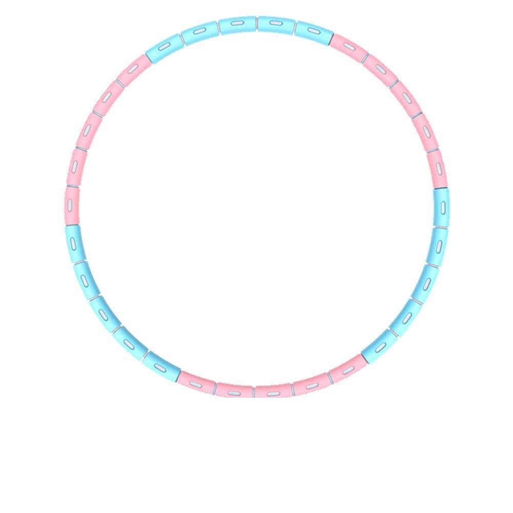 Cerchio di fitness Morbido Hula Hoops for adulti e adolescenti, 6 Sezione staccabile ponderato Hula Hoop for adulti, Hoola Hoops for la vita Trainer vita sottile Sport Yoga Fitness Exercise, Regolazio