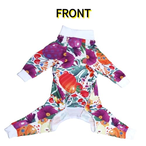 Image of Dog Onesie Surgery Recovery Suit for Medium Large Dogs Recovery Shirt for Abdominal Wounds or Skin Diseases Bodysuit Dogs Pajamas(F,S)