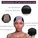 Lace Wig Grip Cap for Women 4x5 Transparent Lace Reusable Wig Caps, Wig Grip Band for Lace Front Wigs to Keep Wigs in Place, Adjustable Non Slip Wig Cap with Grip Band for Glueless Wig (Black)