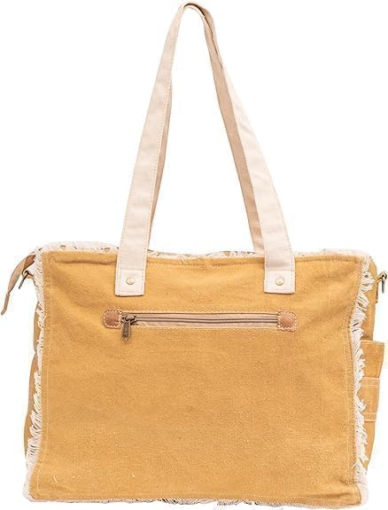 Orbit Art Gallery Sel De Mer Upcycled Canvas Hand Bag, Canvas Tote Bag Shoulder Handbag for Women, Brown3