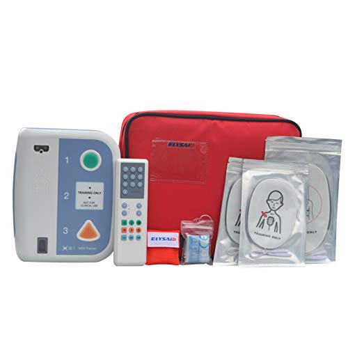 JKTENS AED Trainer First Aid Device English & Spanish Automated External Defibrillator Teaching CPR Training Emergency Rescue for First aid Training