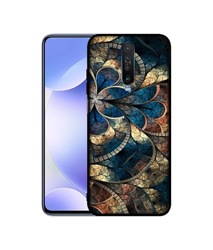 Image of Fractional Pattern Design Premium 2D Printed Metal Back Case Cover for Mi Redmi K30 4G / Poco X2 4G