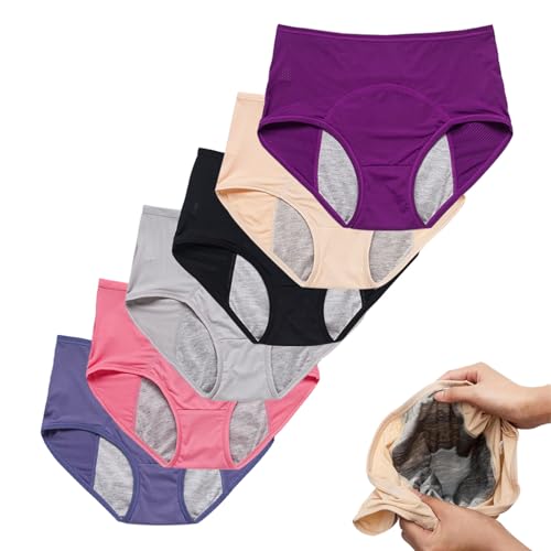 Ogvfunv Incontinence Underwear, Incontinence Panties for Women Over 60 Plus Size 6pcs,6XL