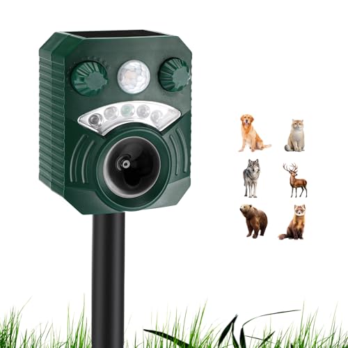 Solar Tiervertreiber, Katzenschreck für Garten, Ultraschall