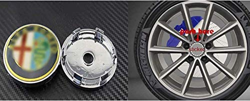 4 STKS Auto Hub Center Caps voor Alfa Romeo Stelvio 147 159 Giulietta Mito Giulia 56.5mm, waterdichte Stofdichte Wiel… - Image 5