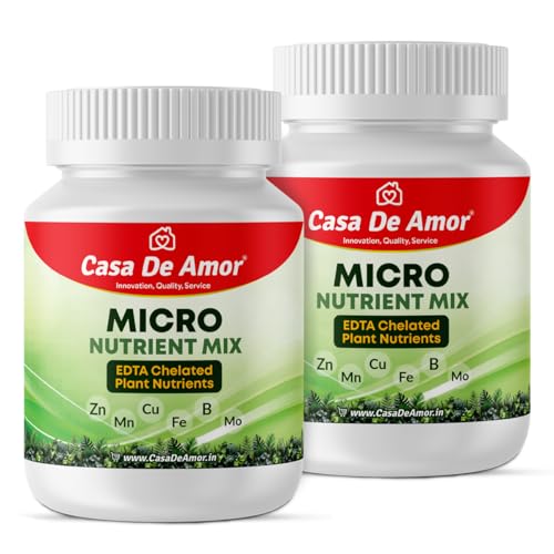 Image of Casa De Amor Micro Nutrient Mix 300gm for Plants - EDTA Chelated Formula - Zinc, Boron, Iron, Manganese and more - 100% Water Soluble (2 Packs of 150 gm)