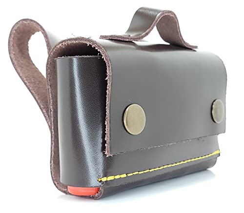 Shotgun Shell Pouch - Leather Shell Holder - Rifle Shotshell Bag - Ammunition Reload Molle Storage - Waist Ammo Cartridge Case - Bullet Carrier Box - Tactical Outdoor - Hunting Accessories #TOP1