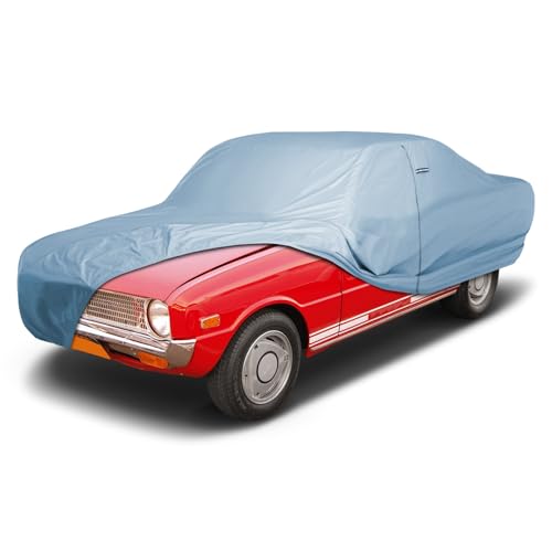 Image of iCarCover Premium Car Cover for 1970-1972 Mazda R 100 Heavy Duty Waterproof All-Weather Automobiles Custom Fit Indoor Outdoor UV Snow Protection Covers with Straps and Bag