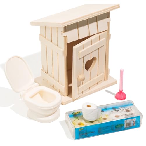 RTUOHUIN Wichtel Toilette Set, 13-teiliges Miniatur Wichtel Zubehör...