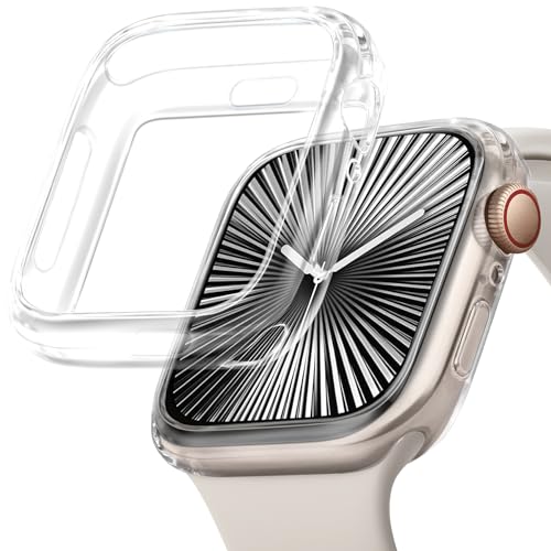 Coque Apple Watch 9 8 7 41mm JR.DM en TPU flexible brillant