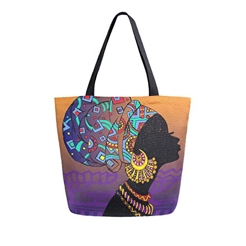 Woman Tote Bag African American Women Shoulder Handbag for Work Travel Business Beach Shopping2