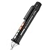 Dual Voltage Tester, Meterk Electric Voltage Tester Non-Contact 12V-1000V Voltage Detector Pen with Alarm Mode & Live/Null Wire Judgment, LED Flashlight Beeper Multi-sensor (Black)