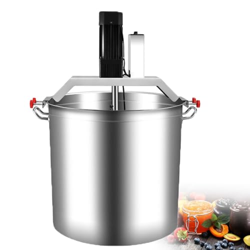 YMAOMAO Batidora de Alimentos Comercial, batidora automática de Alimentos de 40 l, batidora de Fondo para sopas y Salsas, máquina de Cocina Industrial, batidora de pie con calefacción a Gas GLP