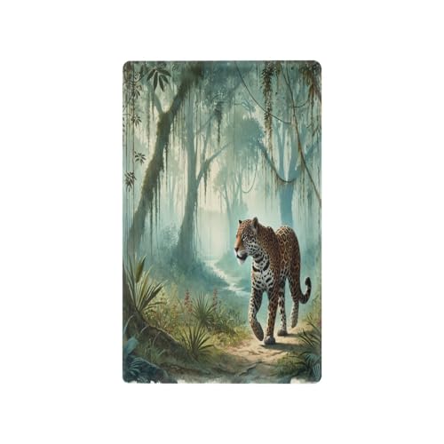 Jungle Tigers Teal Light Switch Cover Decorative Receptacle Outlet Wall Plate Guard Plastic Wall Outlet Cover for Farmhouse Home Decor Livingroom (Unused Outlet Cover)