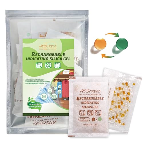 ADSorbco 5 Gram (50 Pack) Silica Gel Packets - Desiccant