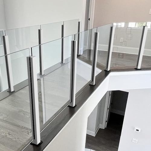 Elevadores de panel de vidrio con eje de escalera y bases estables de alta fijación 3