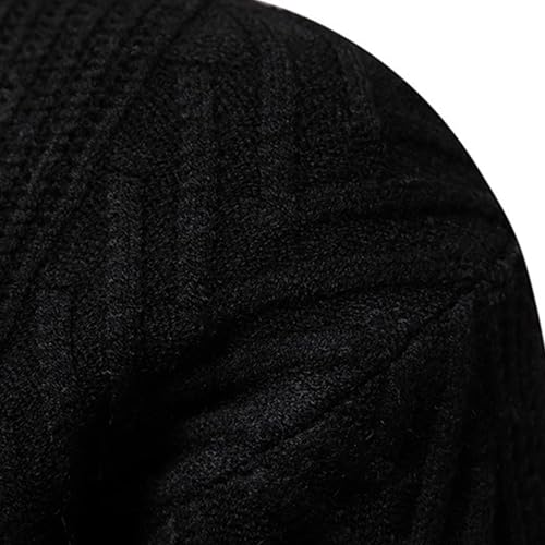 Men's Solid Knitted Pullover Sweater Crewneck Waffle Raglan Sleeve Casual Knit Soft Casual Pullovers4