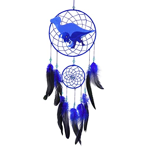 MHJY Dream Catcher for Kids, Cute Dreamcatchers with Dinosaur Purely Large Handmade Bedroom Accessories Party Decorations for Girls Boys Wall Hanging