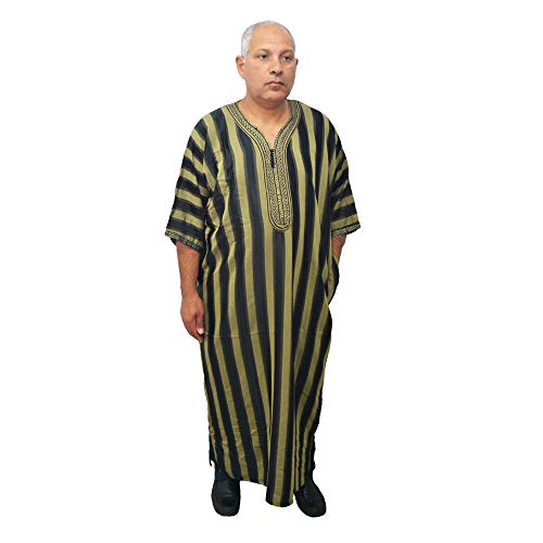 Chilaba marroquí elegante de satén y algodón tacto suave premium