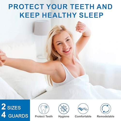 Mouth Guard for Sleeping, Teeth Grinding Mouthguards for Sleeping, Mouth Guard for Grinding Teeth at Night, Night Guards for Teeth Grinding for Adults (4 Pack) - Image 4