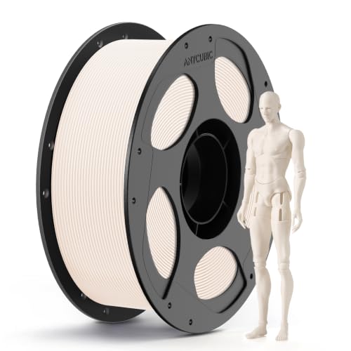 Image of ANYCUBIC PLA 3D Printer Filament, 3D Printing PLA Filament 1.75mm Dimensional Accuracy + /- 0.02mm, 1KG Reusable Spool (2.2 lbs), Mia White