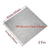 MUTYNE Titanium Plate, TA2 Material, 2 Piece, 100mm x 100mm, 0.6mm Thick, Industrial Grade, Metal Sheet