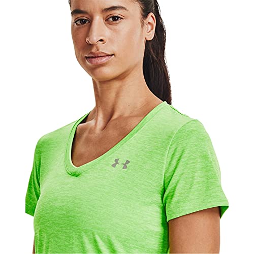 Image of Under Armour Womens Tech V-Neck Twist Short-Sleeve T-Shirt